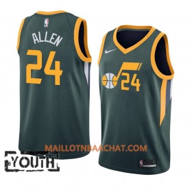Maillot NBA Utah Jazz Grayson Allen 24 2018-19 Nike Vert Swingman - Enfant